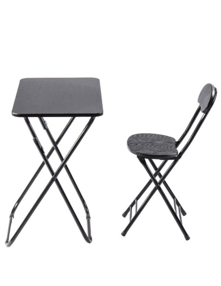 Ceruzo Klaptafel met Stoel - Zwart