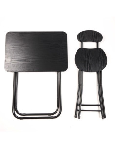 Ceruzo Klaptafel met Stoel - Zwart 2