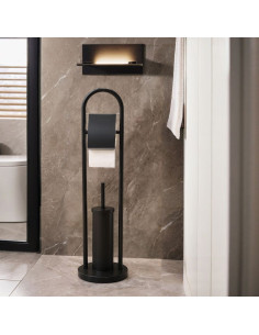 Ceruzo Toiletbutler Vrijstaand - RVS -Zwart 2