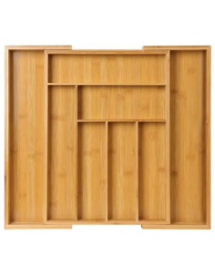 Ceruzo Bestekbak Hout Uitschuifbaar - 33-52 x 43 x 5 cm -...