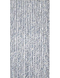 Vliegengordijn - Kattenstaart - 90x200cm - grijs/wit