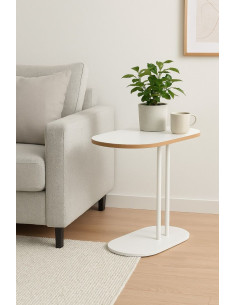 Ceruzo Bijzettafel - Wit - 58x34x60