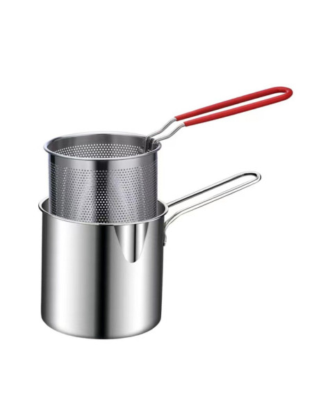 Ceruzo Mini Frituurpan met Mandje - 1.2L - geschikt voor gas