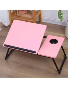 Ceruzo Bedtafel Verstelbaar Roze - Laptoptafel -...