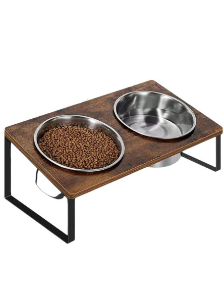 Ceruzo Dubbele Voerbak met Standaard - 40x20x16 cm