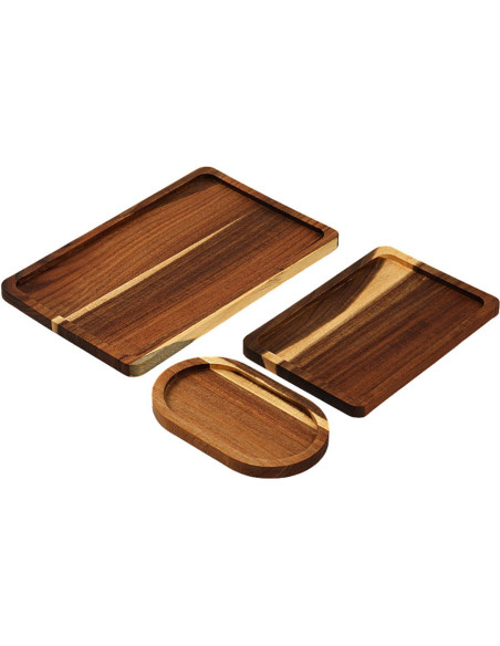 Ceruzo Dienbladen - Acaciahout -  set van 3