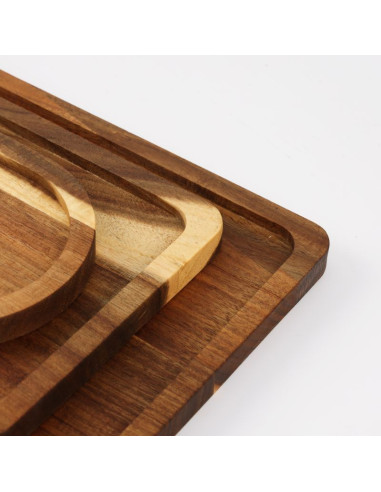 Ceruzo Dienbladen - Acaciahout -  set van 3