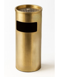 Ceruzo Afvalbak met Asbak - Staand - Goud
