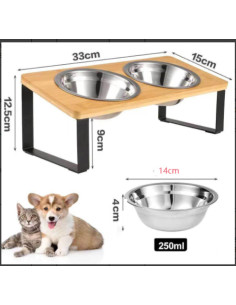 Ceruzo Dubbele Voerbak voor Huisdieren 2