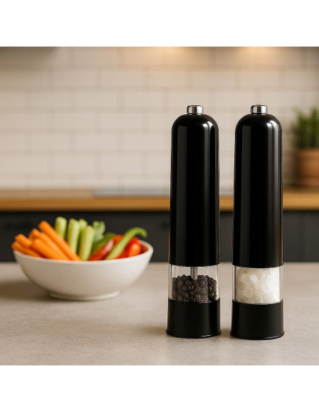 Ceruzo Elektrische Peper- en Zoutmolen Set - Verstelbare Maalgraad
