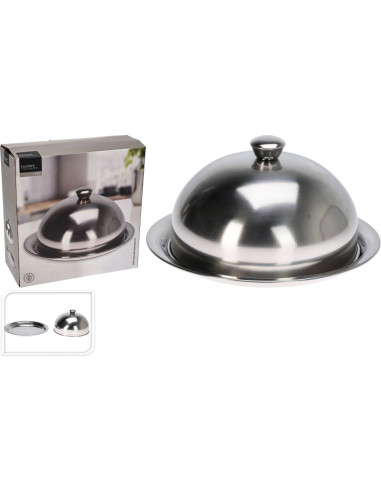 Stolp met Dienblad - RVS - 24.5 cm