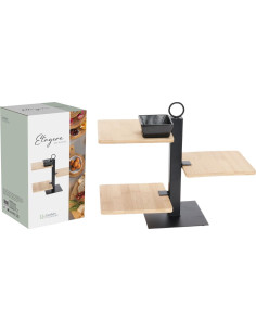 Etagere Metaal met bamboe