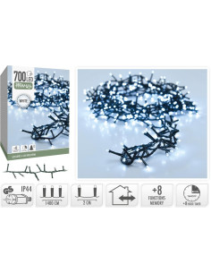 Microcluster - 700 led - 14m - Wit - Timer -...