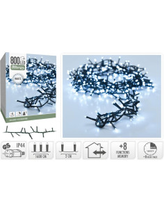 Microcluster - 800 led - 16m - Wit - Timer -...
