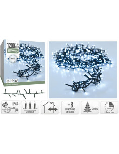 Microcluster - 1200 led - 24m - Wit - Timer -...
