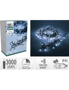 Treecluster Kerstboomverlichting - 3000led - Wit