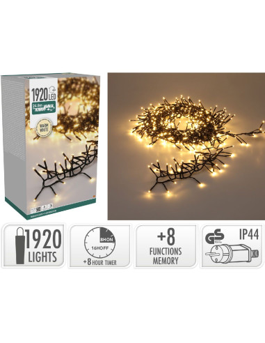 Treecluster Kerstboomverlichting - 1920led -...
