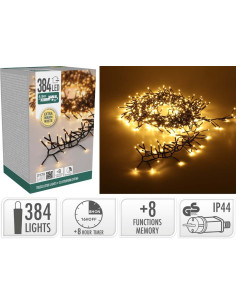 Treecluster Kerstboomverlichting - 384led - extra warm wit