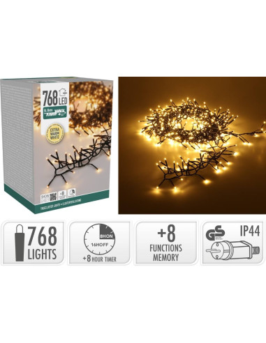 Treecluster Kerstboomverlichting - 768led -...