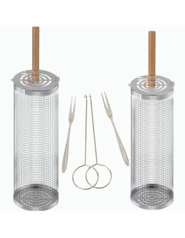 Ceruzo Grillmand - set van 2 - rollend...
