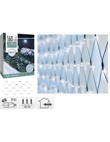Netverlichting 160 LED's - 200x100 cm - Wit -...