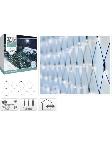 Netverlichting 320 LED's - 300x150 cm - Wit -...