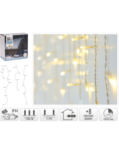 IJspegel verlichting 360 LED - warm wit -...