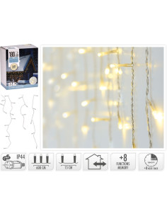 IJspegel verlichting 180 LED - warm wit - Lichtfuncties -...