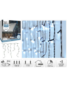 IJspegel verlichting - 360 LED - Wit - Timer -...