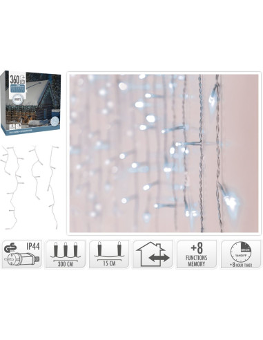 IJspegel verlichting - 360 LED - Wit -...