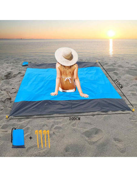 Ceruzo Strandmat - Picknickkleed - 210x200cm