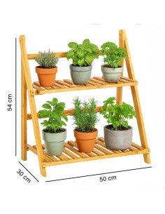 Ceruzo Plantenrek - Bamboe - 50x28x54 2