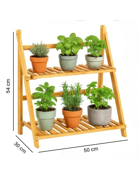 Ceruzo Plantenrek - Bamboe - 50x28x54
