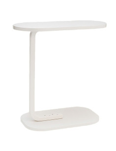 Ceruzo Bijzettafel - Wit - Banktafel - Metaal met Hout -... 2