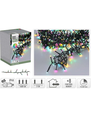 Microcluster - 16 Meter - 800 led - Soft Multi...