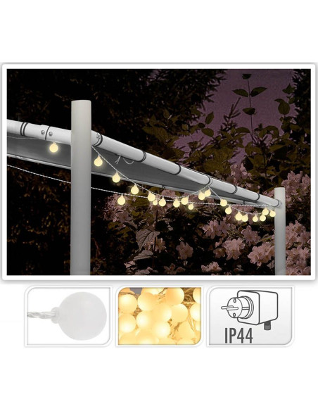 Ceruzo Feestverlichting 16 meter - 80 LED - Warm Wit