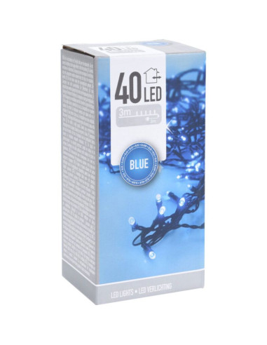 LED verlichting - 40 LED - 3 meter - blauw