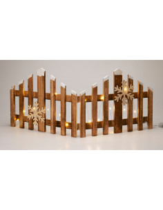 Kersthek 76cm - met led verlichting - hout