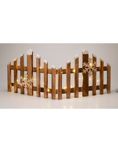 Kersthek 76cm - met led verlichting - hout