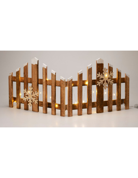 Kersthek 76cm - met led verlichting - hout