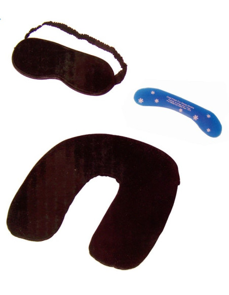 3-delige Wellness Set: Nekkussen, Slaapmasker & Koelkussen