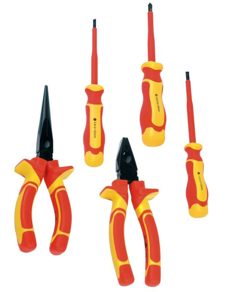 Brüder Mannesmann VDE Elektro-gereedschapset (5 dlg) - Green Line Serie