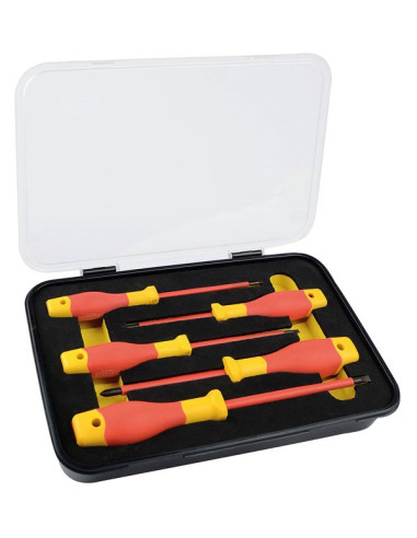 Brüder Mannesmann VDE 5 delige schroevendraaierset in cassette