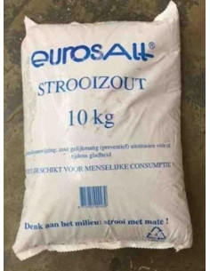 Strooizout zak 10 kg Eurosalt
