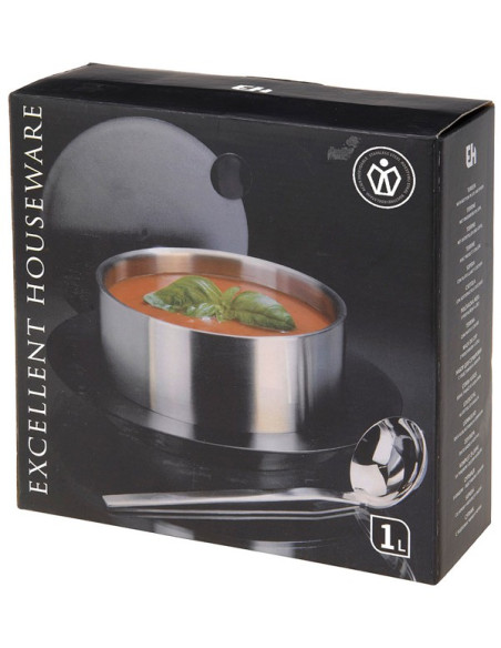 Excellent Houseware Roestvrijstalen serveerset (1 liter)