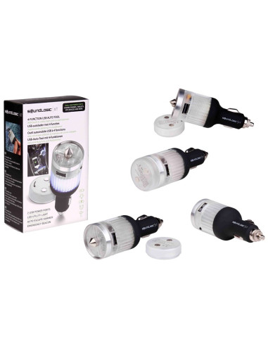 Soundlogic USB-autolader met 4 funkties
