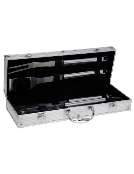 BBQ  Barbecue gereedschapset (4 dlg) in koffer