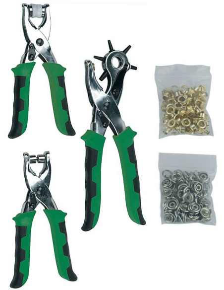 Brüder Mannesmann  Ogen- en gatentangenset (3 delig) met benodigdheden