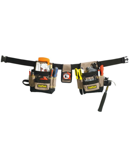 ToolPack   Gereedschapgordel met 2 tassen