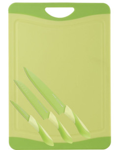 Messenset met snijbord (groen)